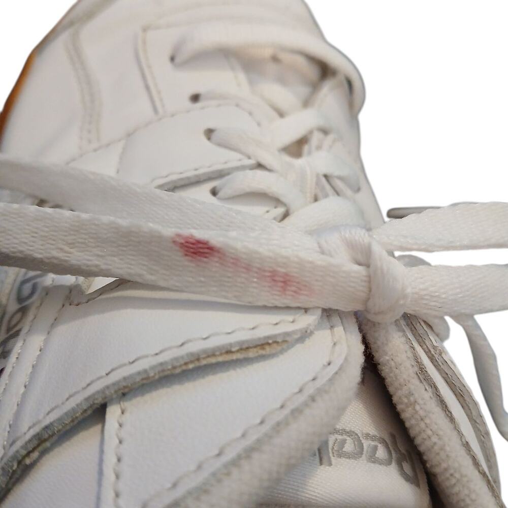 Reebok Workout Plus Full Grain Leather Men's Sneakers White Gum US Sz 10.5 READ - Picture 15 of 15